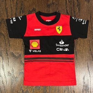 Ferrari Toddler Red and Black T-Shirt